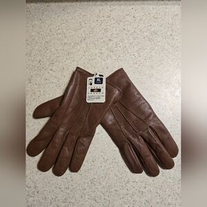 Men's Brown Leather Gloves